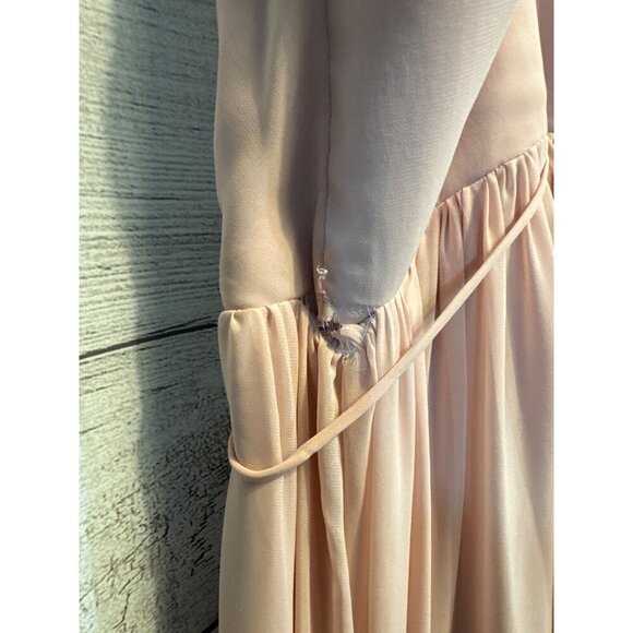 Jim Hjelm Occasions Pink Chiffon Sleeveless Dress Size 10 - Picture 4 of 5